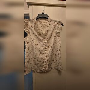 Floral Cream Women's Top